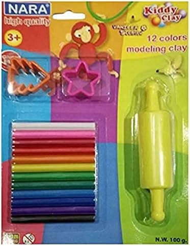 صلصال 6 لون + 2 لعبة