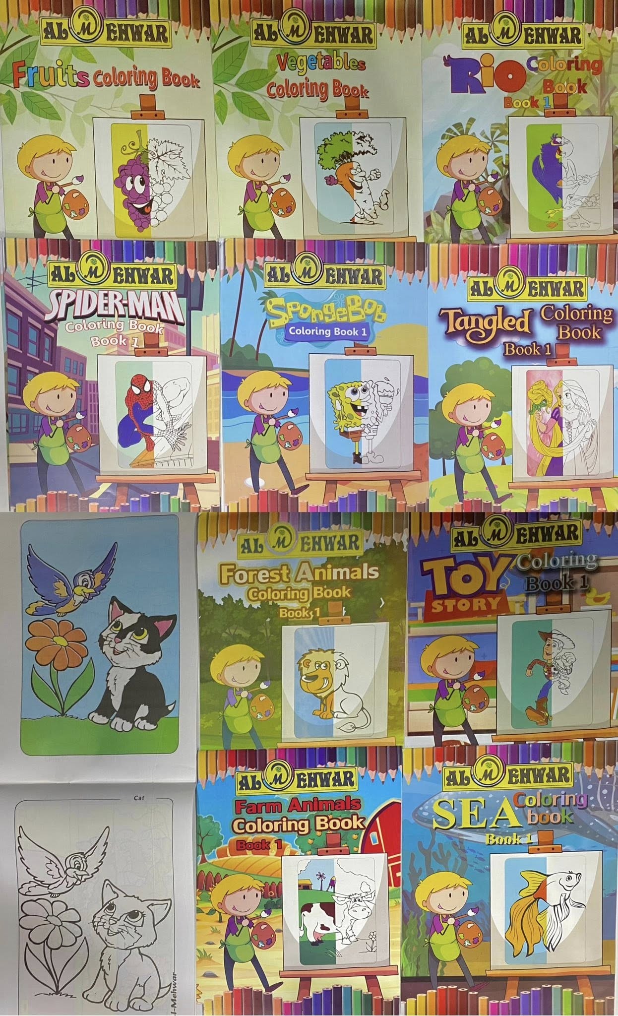 تلوين المحور