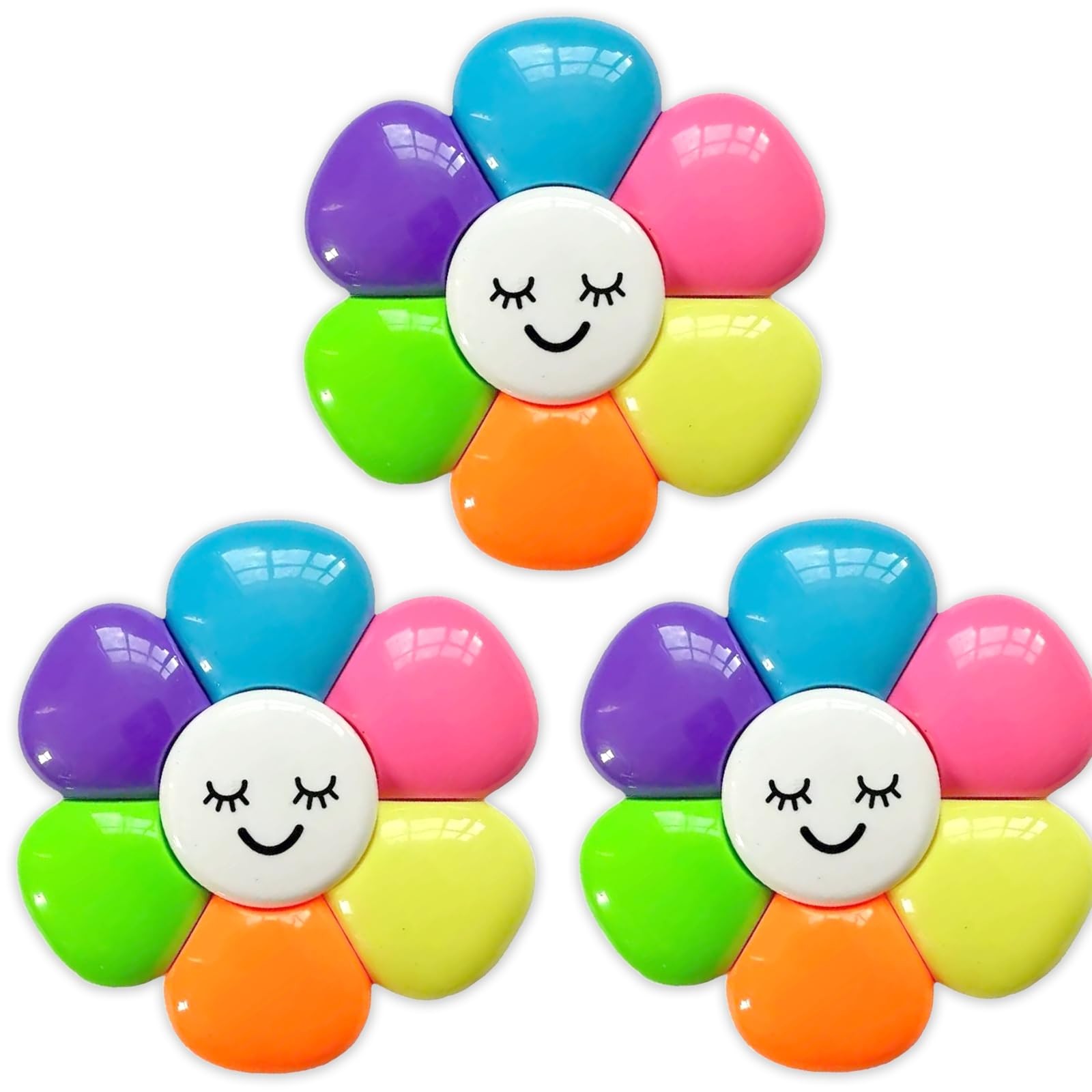 طقم قلم مظهر شكل وردة 6 لون