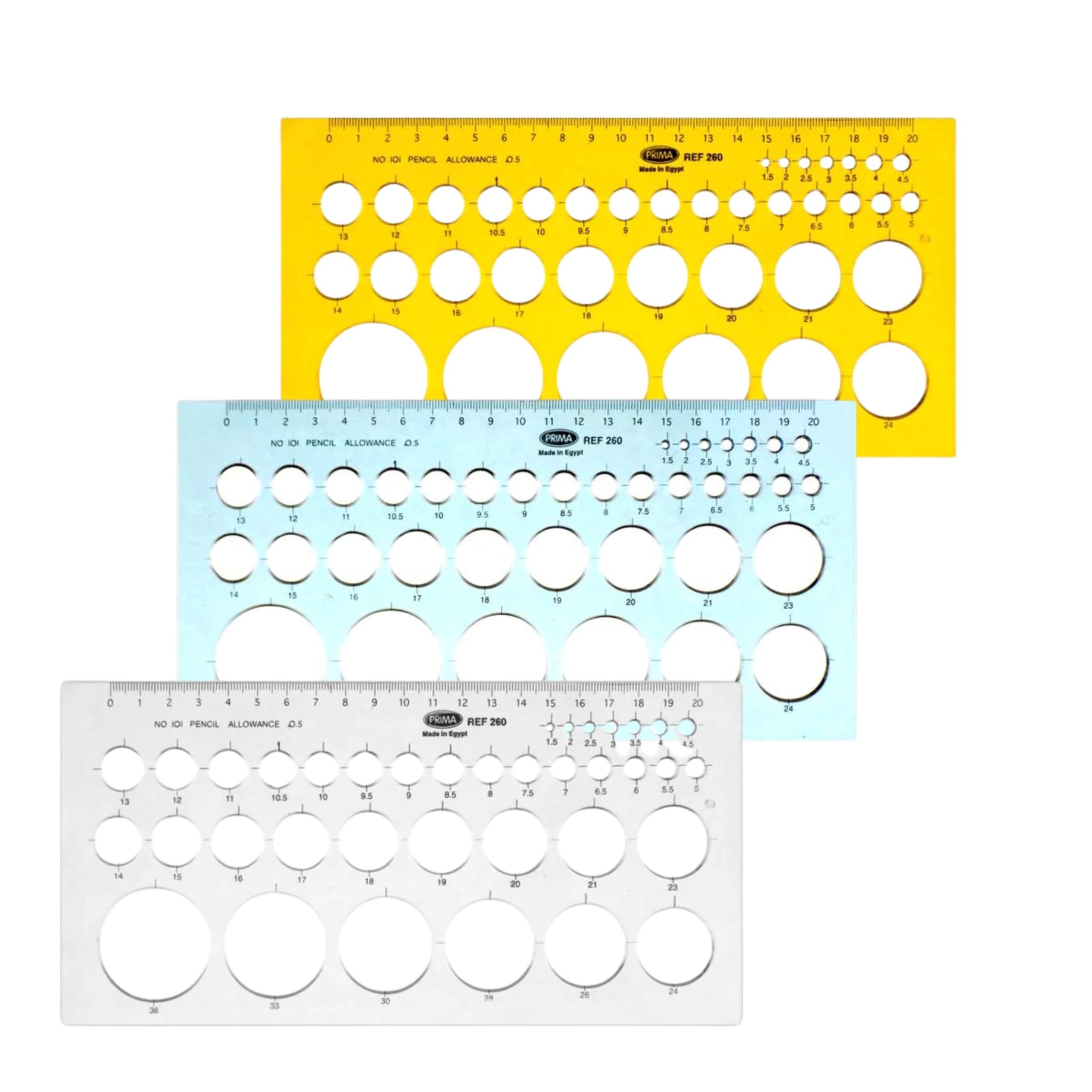 مسطرة دوائر بريما شبلونة