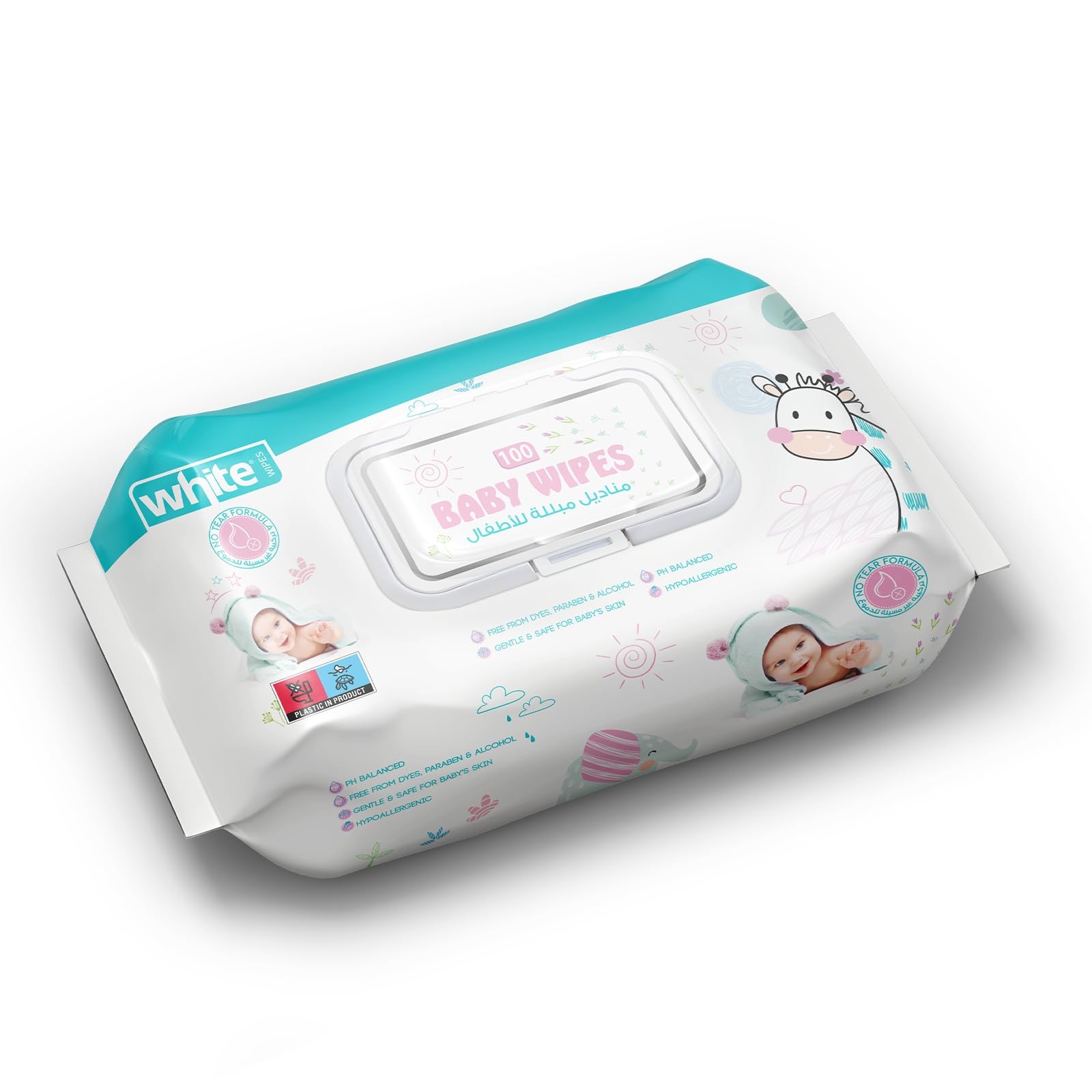 وايت مبلل 100 منديل