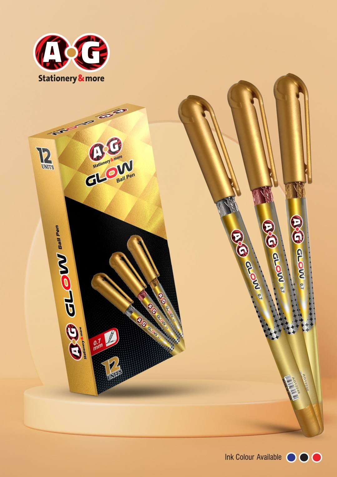 علبة قلم جاف GLOW